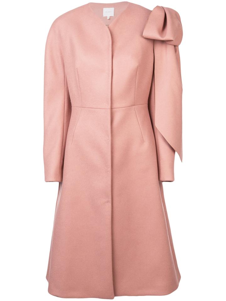 Delpozo Single Breasted Coat - Brown