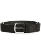 Orciani Buckle Belt, Men's, Size: 85, Black, Leather