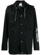 Takahiromiyashita The Soloist Graphic Print Parka Coat - Black