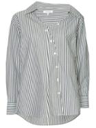 Frame Off-centre Button Shirt - White