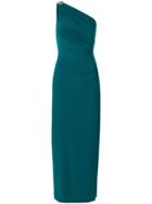 Lauren Ralph Lauren Ruched One Shoulder Dress - Blue