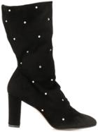 Marc Ellis Crystal Studded Boots - Black