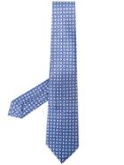 Ermenegildo Zegna Xxx Geometric Woven Tie - Blue