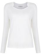 Egrey - Ribbed Jumper - Women - Spandex/elastane/viscose - 40, White, Spandex/elastane/viscose