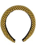 Racil Gingham Check Headband - Yellow