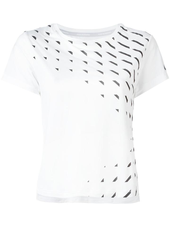 Nike Breathe City T-shirt, Women's, Size: Small, White, Polyester