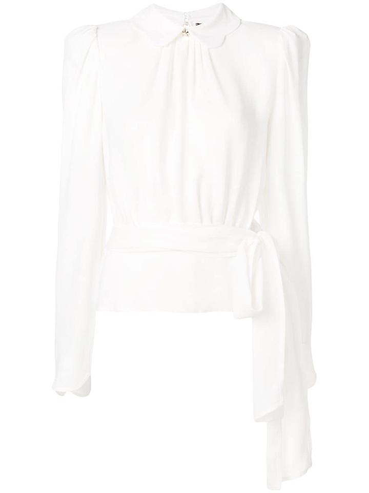 Elisabetta Franchi Loose Flared Blouse - White