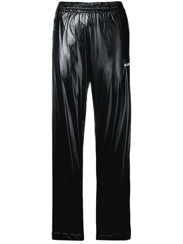 Misbhv Logo Embroidered Track Pants - Black