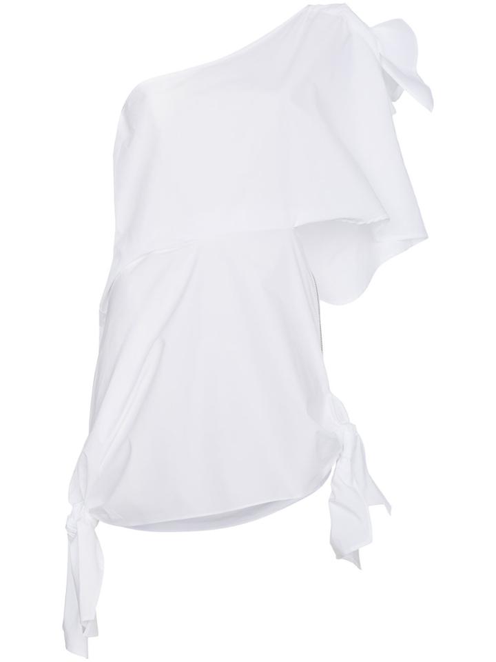 Ambush Asymmetric One Shoulder Dress - White