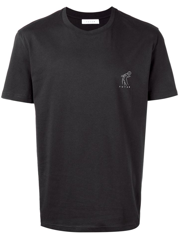 Futur - Logo T-shirt - Men - Cotton - Xl, Black, Cotton