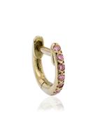 Ileana Makri Mini Rose Gold And Sapphire Hoops - Metallic