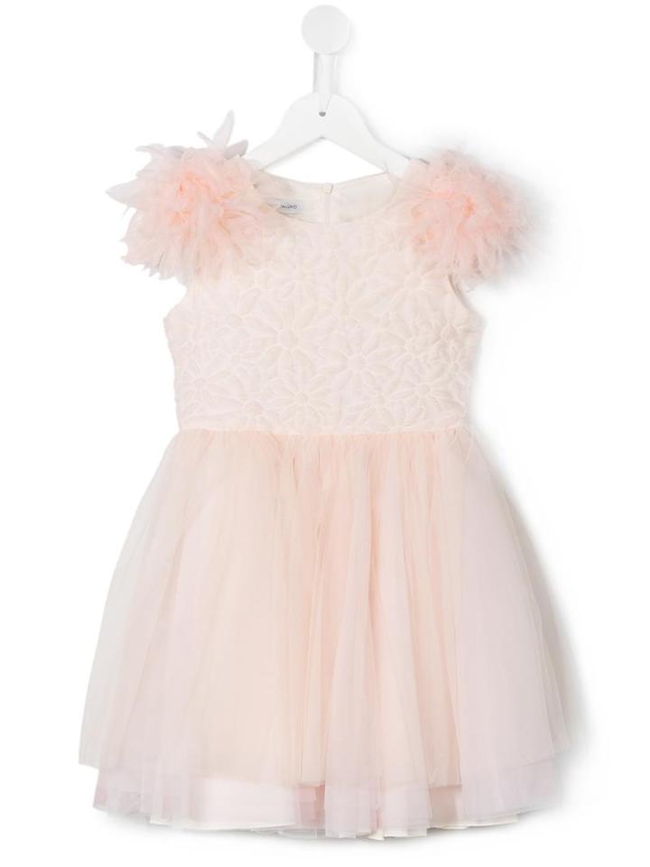 I Pinco Pallino Pompom Shoulder Dress, Girl's, Size: 8 Yrs, Pink/purple