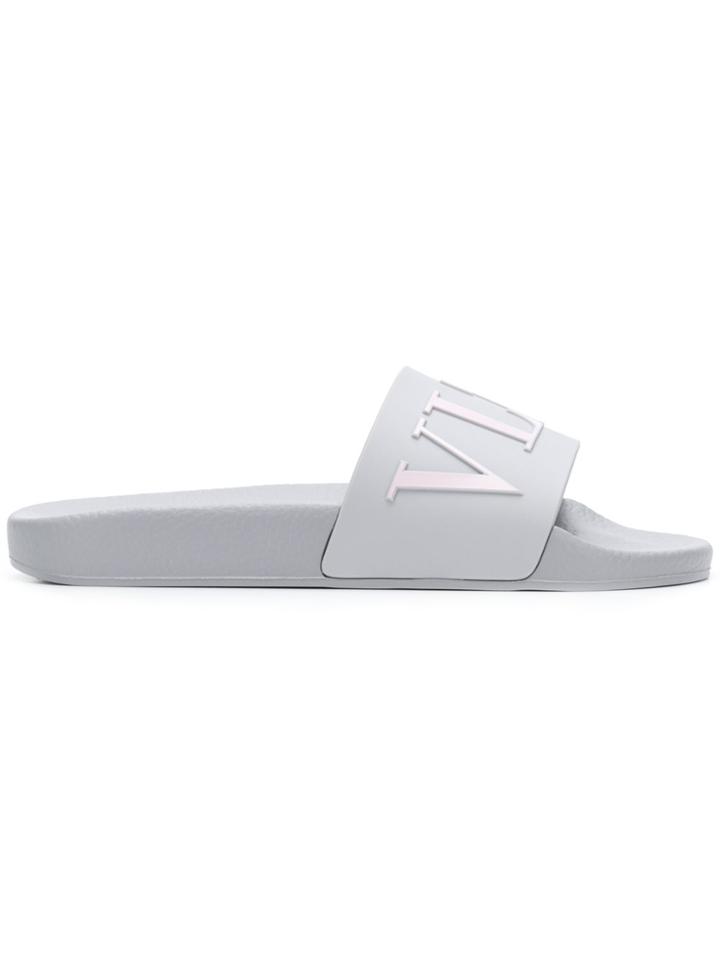 Valentino Valentino Garavani Slide Sandals - Grey