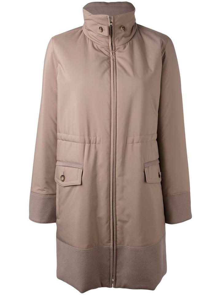 Loro Piana - Winferd Coat - Women - Lamb Skin/polyester/polyurethane/virgin Wool - 40, Nude/neutrals, Lamb Skin/polyester/polyurethane/virgin Wool