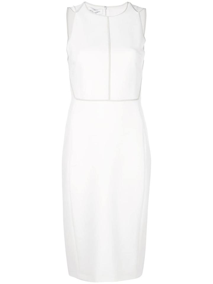 Narciso Rodriguez Scuba Cress With Contrasting Seam - White