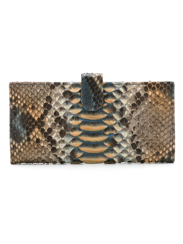 Mara Mac Snakeskin Effect Wallet - Multicolour