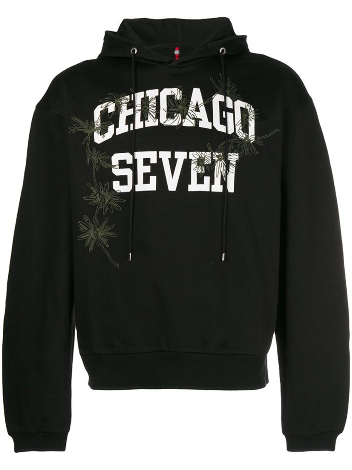 Oamc Chicago Print Hoodie - Black