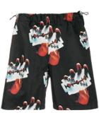 Misbhv Graphic Printed Shorts - Black