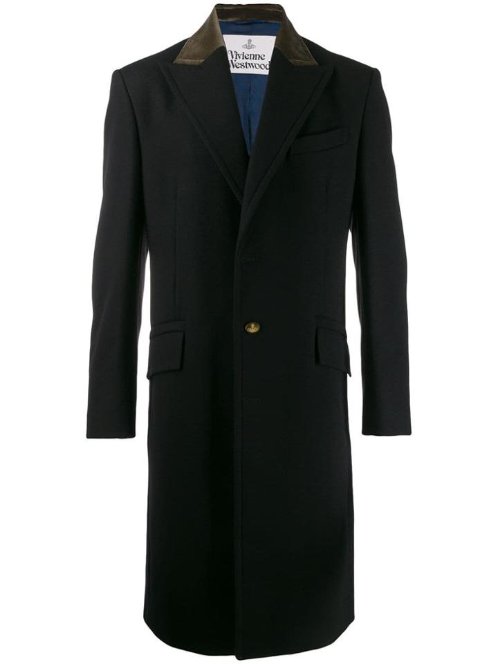 Vivienne Westwood Single Breasted Coat - Black