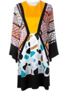 Msgm Printed Tunic Dress, Women's, Size: 42, Silk/polyester