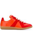 Maison Margiela Replica Sneakers, Men's, Size: 40, Yellow/orange, Calf Leather/suede/leather/rubber