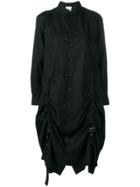 Comme Des Garçons Noir Kei Ninomiya Buckle-detail Shirt Dress - Black
