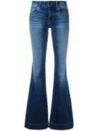 J Brand Love Story Back Heel Destruction Jeans, Women's, Size: 28, Blue, Cotton/polyurethane