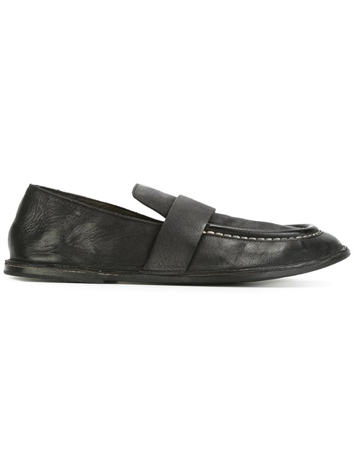 Marsèll Contrast Stitch Loafers - Black