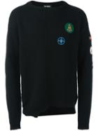 Raf Simons Badge Detail Jumper, Men's, Size: Xl, Black, Virgin Wool