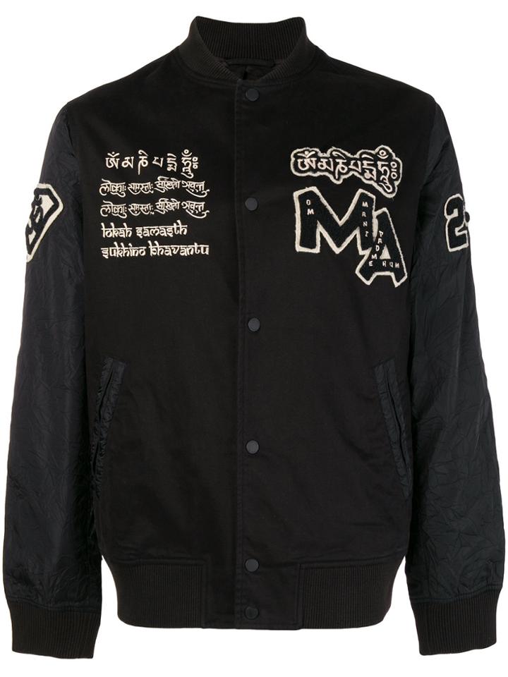 Maharishi Buttoned Bomber Jacket - Black