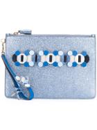 Anya Hindmarch Circulus Large Pouch Clutch - Blue