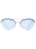 Miu Miu Eyewear Cloud Sunglasses - Silver