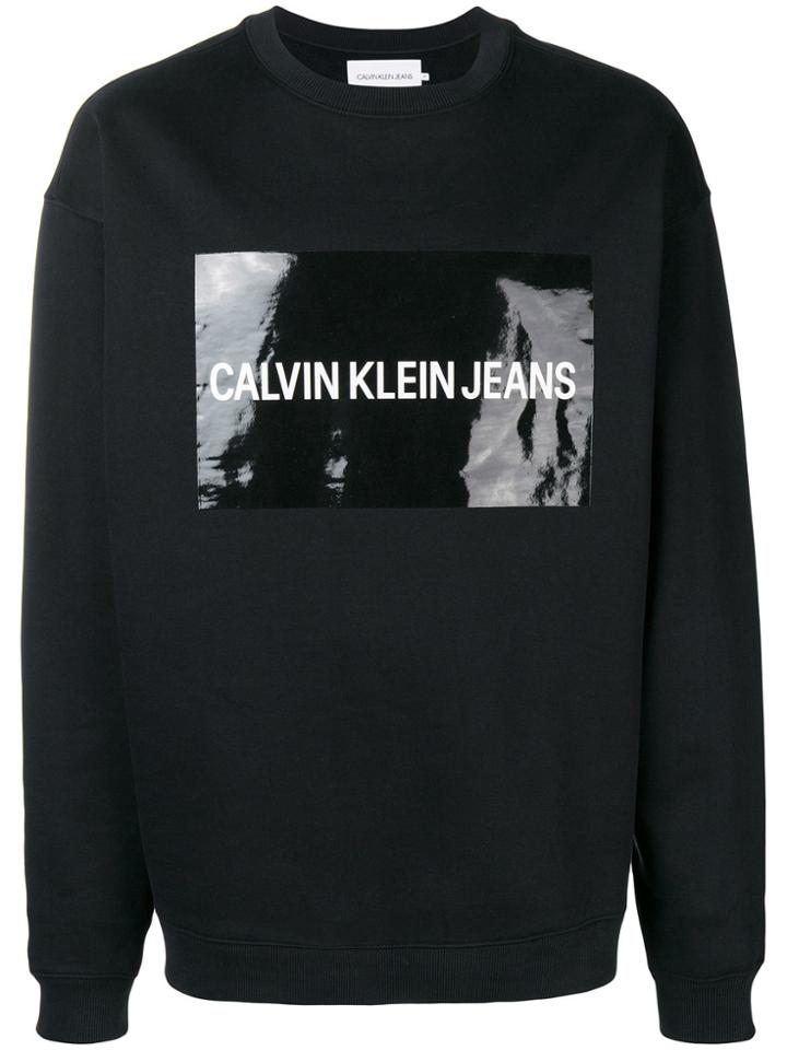 Calvin Klein Jeans Branded Sweatshirt - Black