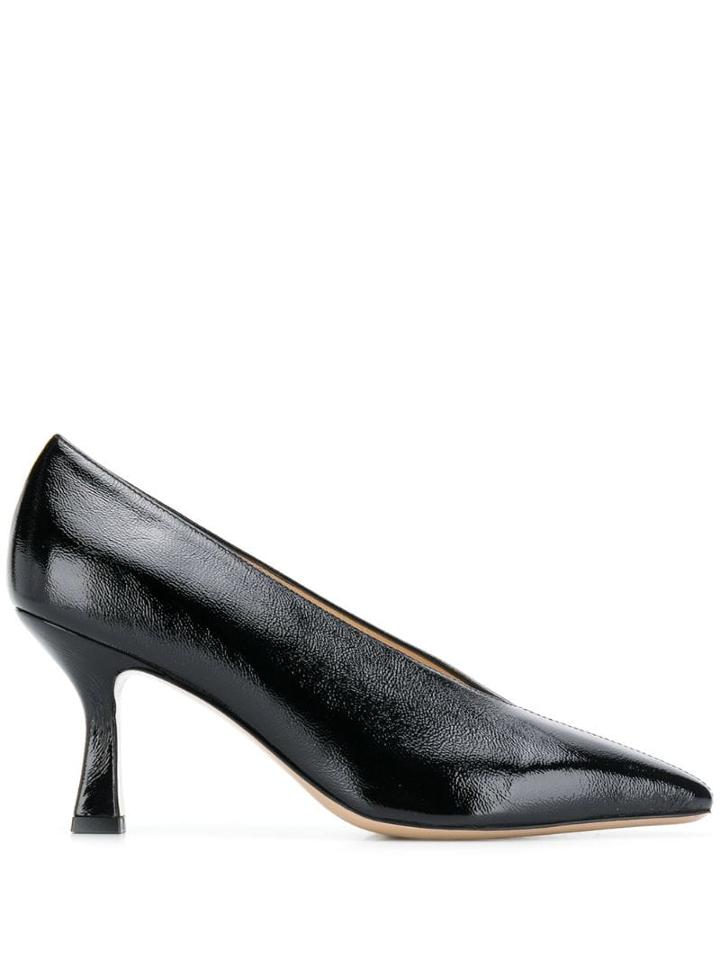 Leqarant Pointed Slip-on Pumps - Black