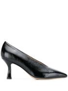 Leqarant Pointed Slip-on Pumps - Black