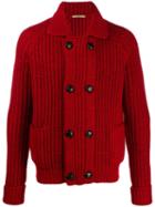 Roberto Collina Chunky Knitted Cardigan - Red