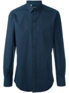 Dolce & Gabbana Classic Shirt, Men's, Size: 41, Blue, Cotton/spandex/elastane