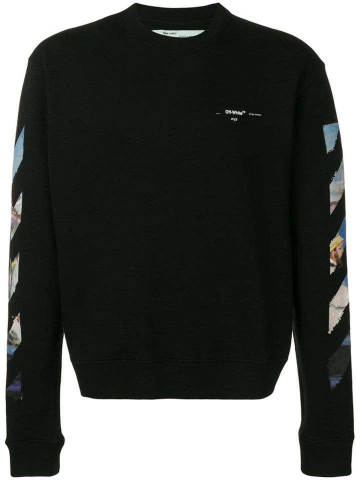 Off-white Side Stripe Sweatshirt - Black
