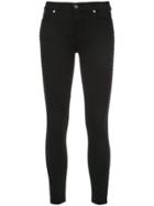 7 For All Mankind Side Crystals Skinny Jeans - Black