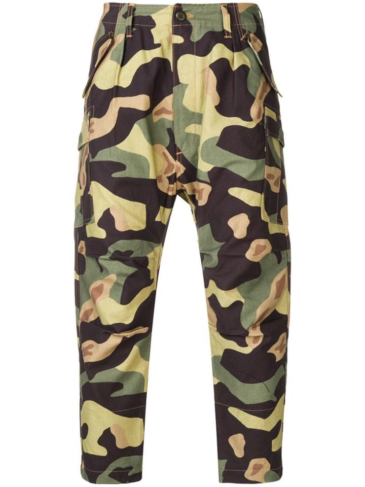 Junya Watanabe Man Cropped Utility Trousers - Green