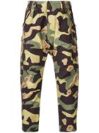 Junya Watanabe Man Cropped Utility Trousers - Green
