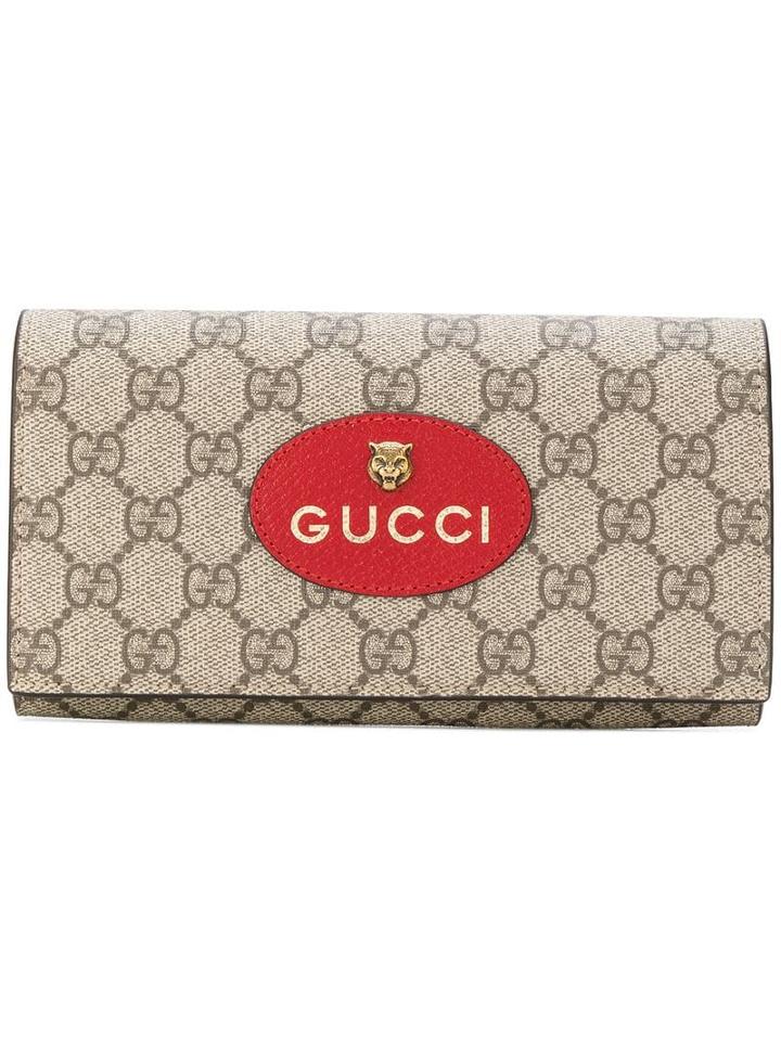 Gucci Neo Vintage Gg Supreme Wallet - Neutrals