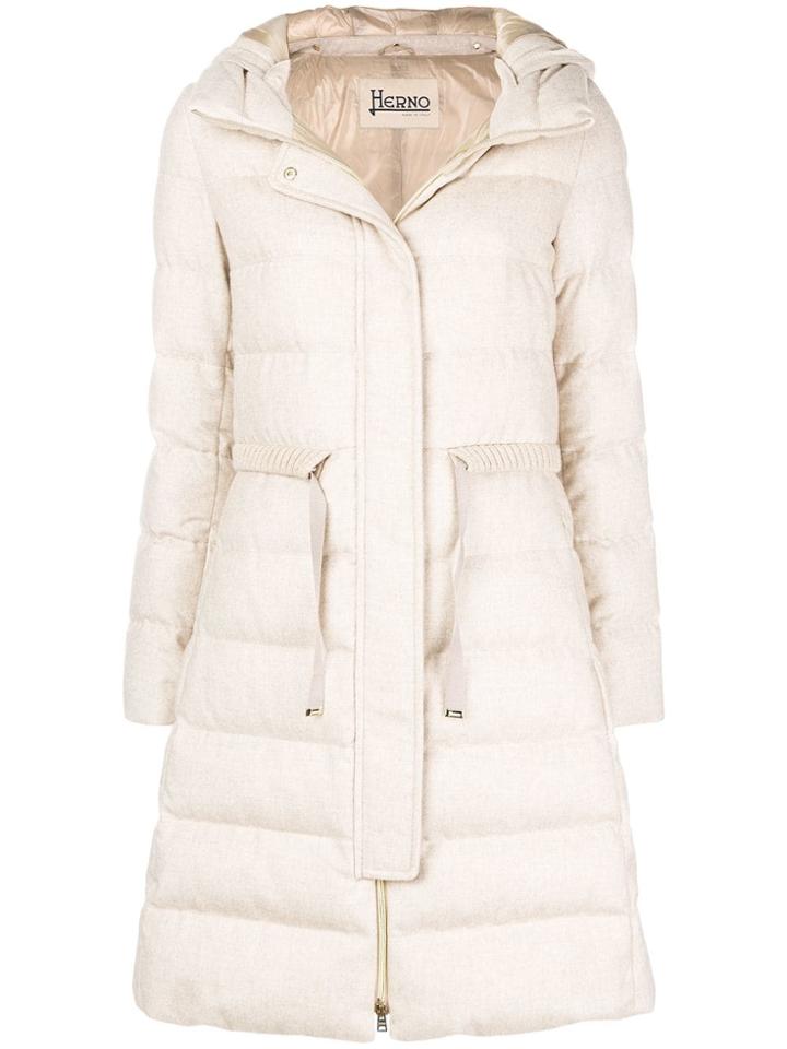 Herno Elongated Padded Coat - Nude & Neutrals