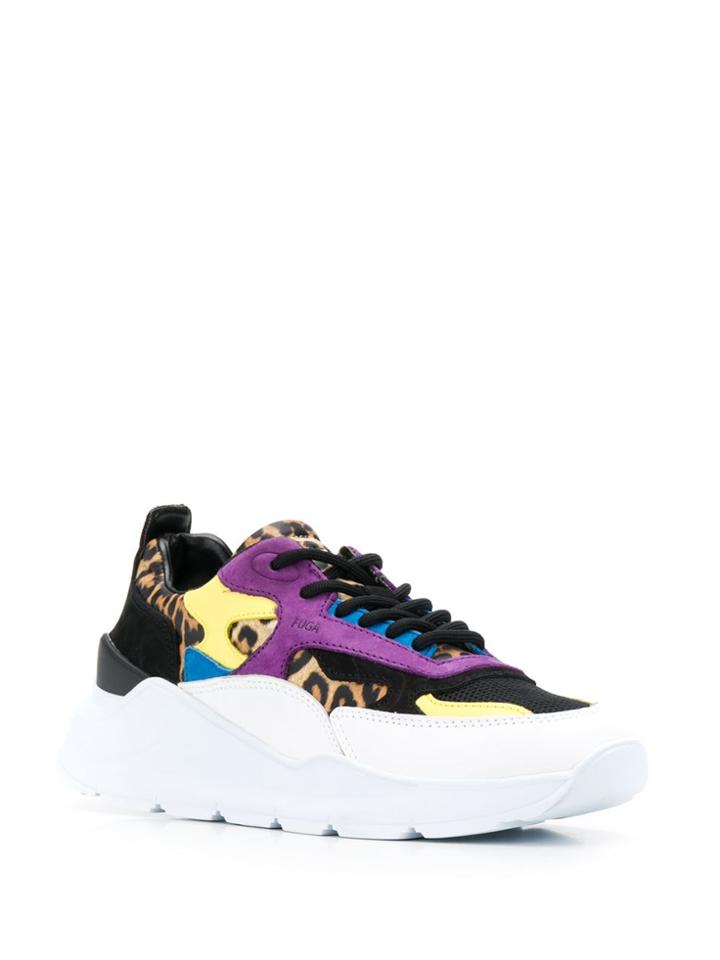 D.a.t.e. Multi-panel Platform Sneakers - Black