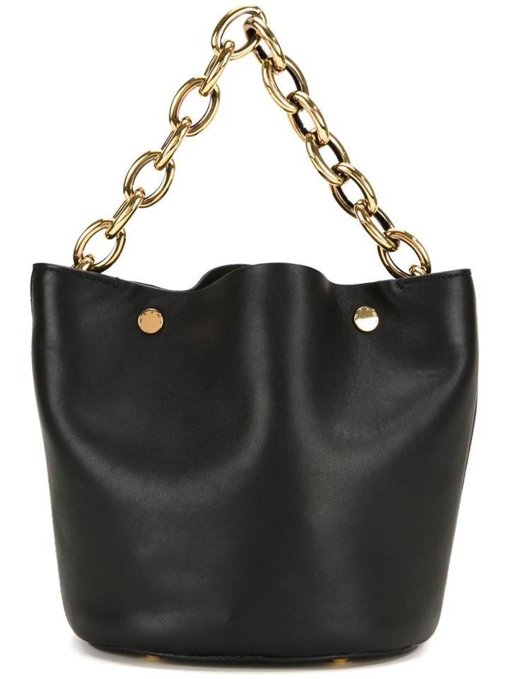 Marni Chain Strap Bucket Tote - Black