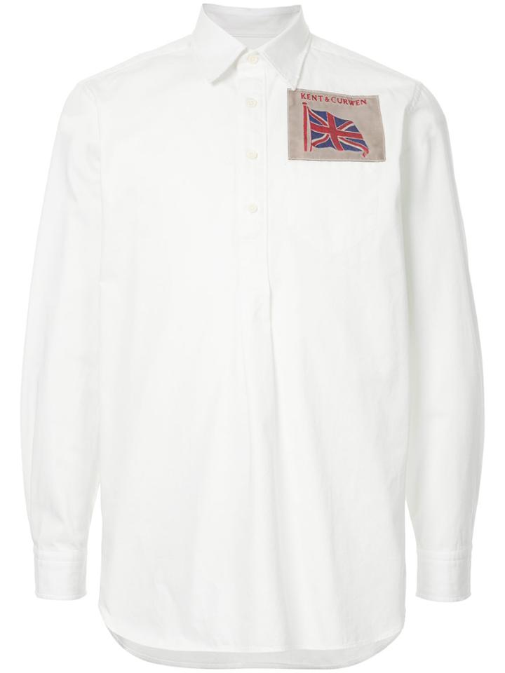 Kent & Curwen Flag Patch Shirt - White
