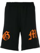 Omc Embroidered Track Shorts - Black