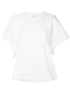 Le Ciel Bleu Flared Short-sleeve Top - White