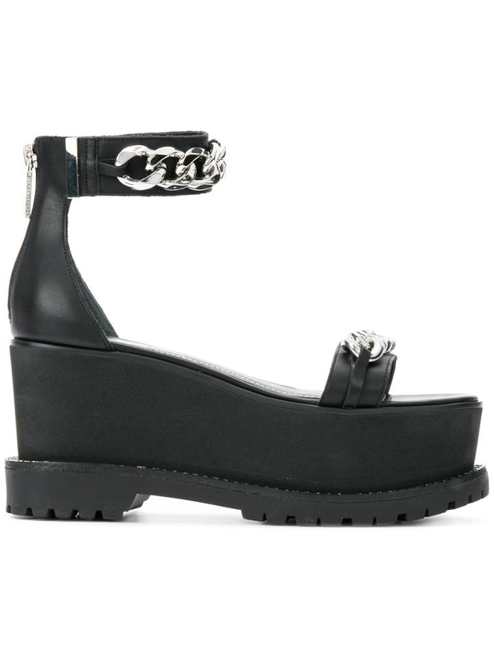 Kendall+kylie Platform Chain Sandals - Black