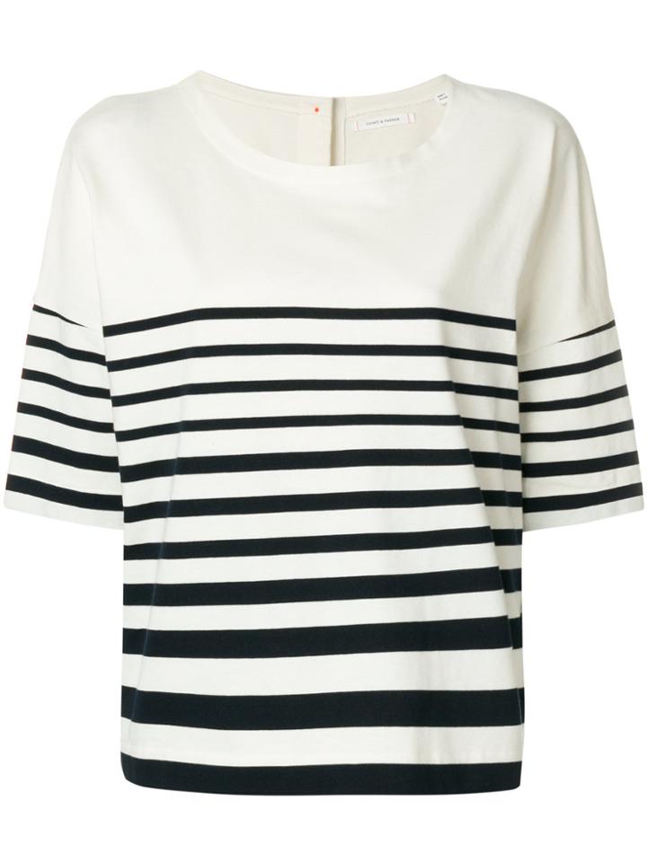 Chinti & Parker Button Back Knit Top - Nude & Neutrals